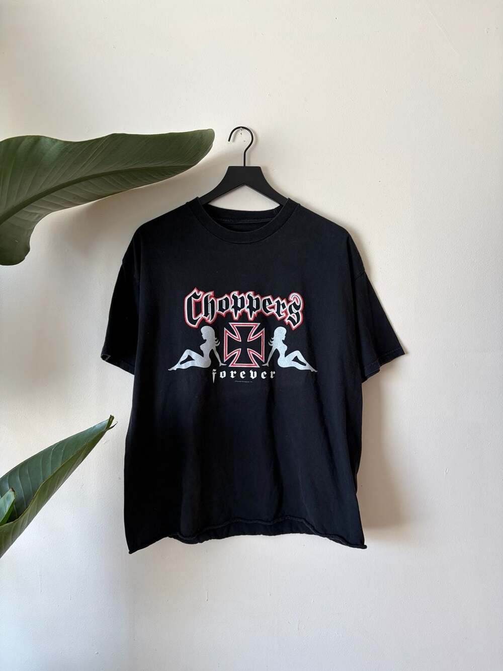 Vintage Choppers Forever Iron Cross Pinup T-Shirt